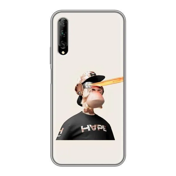 Чехол с принтом «обезьяна NFT в очках» для Huawei Y7 Pro 2019