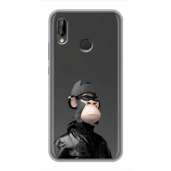 Чехол с принтом «стильная обезьяна NFT» для Huawei Y7 2019 Чехол с принтом «стильная обезьяна NFT» для Huawei Y7 2019