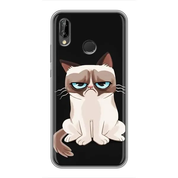 Чехол с принтом «Грустный кот» для Huawei Y7 2019