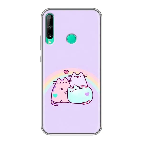 Чехол с принтом «Радужные котики» для Huawei Y7p (2020)