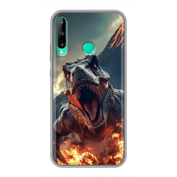 Чехол с принтом «Огненный динозавр» для Huawei Y7p (2020)