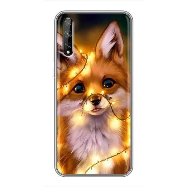 Чехол с принтом «Лисичка в гирляндах» для Huawei P Smart S / Y8p (2020)
