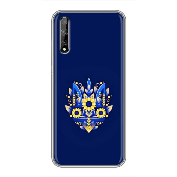 Чехол с принтом «Цветочный Герб» для Huawei P Smart S / Y8p (2020)