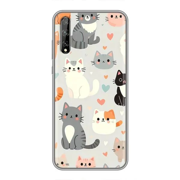 Чохол з принтом «Колаж котів» для Huawei P Smart S / Y8p (2020) Чохол з принтом «Колаж котів» для Huawei P Smart S / Y8p (2020)
