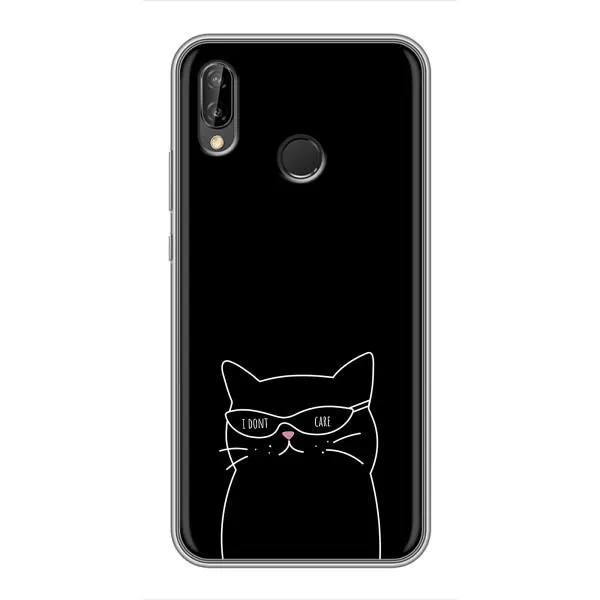 Чехол с принтом «Равнодушный кот» для Huawei Y9 2019 / Enjoy 9 Plus Чехол с принтом «Равнодушный кот» для Huawei Y9 2019 / Enjoy 9 Plus