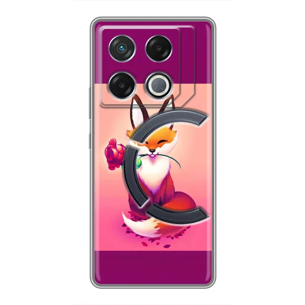 Чохол з принтом «Лиса з трояндою» для Infinix GT 20 Pro