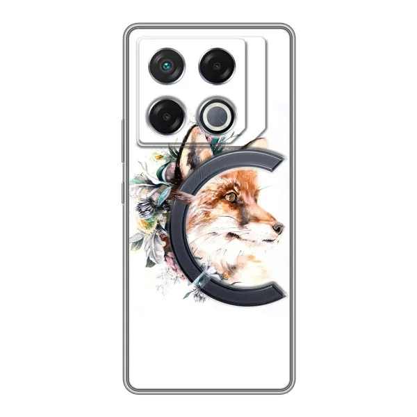 Чохол з принтом «Лиса в квітах» для Infinix GT 20 Pro