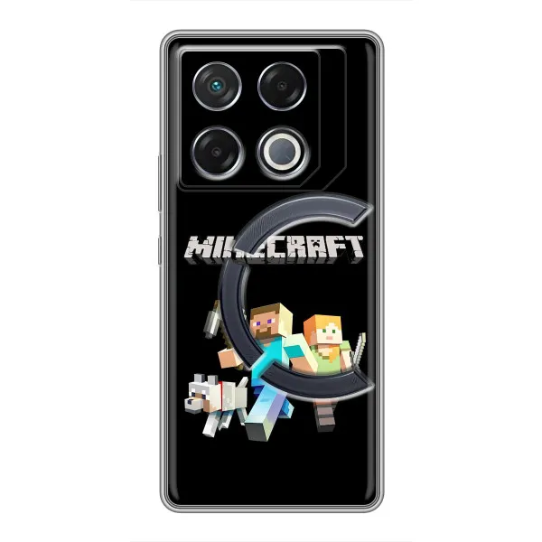 Чехол с принтом «герои Minecraft» для Infinix GT 20 Pro
