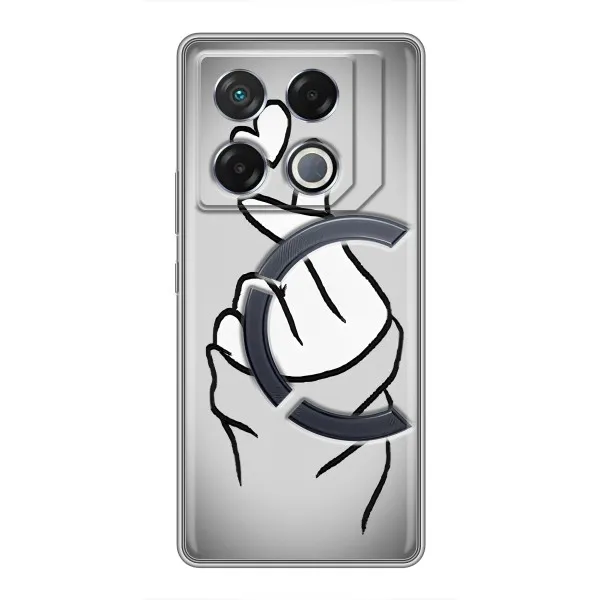 Чехол с принтом «Значок Love» для Infinix GT 20 Pro