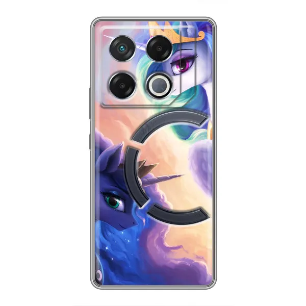 Чехол с принтом «Единорожки» для Infinix GT 20 Pro