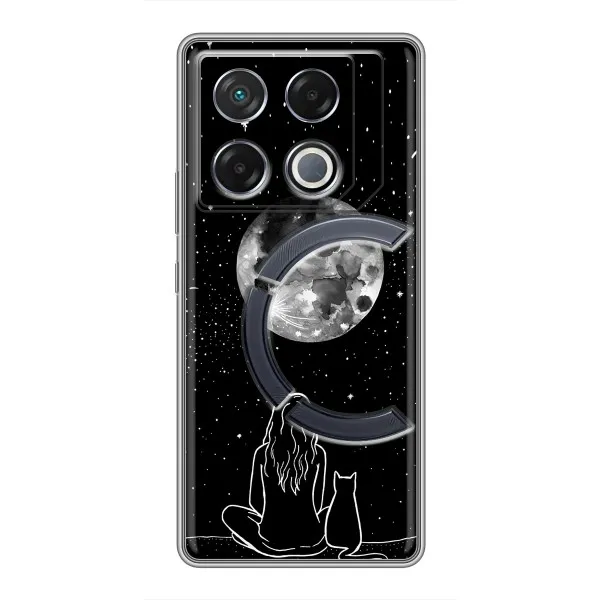 Чехол с принтом «Девушка с котом» для Infinix GT 20 Pro