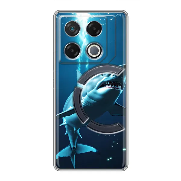 Чехол с принтом «Акула под водой» для Infinix GT 20 Pro