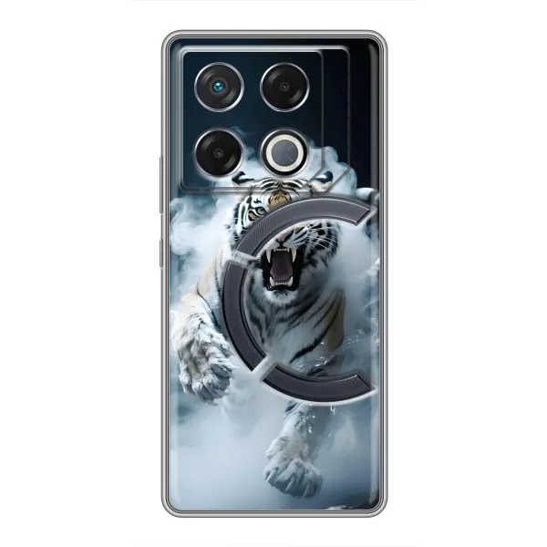 Чехол с принтом «Белый тигр в дыму» для Infinix GT 20 Pro