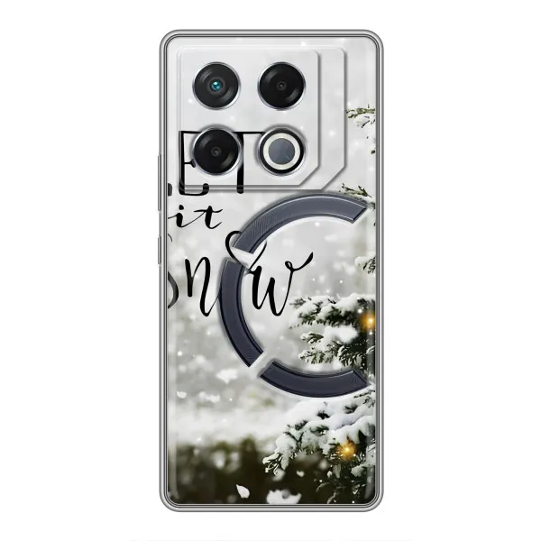 Чехол с принтом «Let it snow» для Infinix GT 20 Pro Чехол с принтом «Let it snow» для Infinix GT 20 Pro
