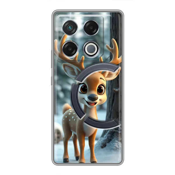 Чехол с принтом «Олененок в лесу» для Infinix GT 20 Pro Чехол с принтом «Олененок в лесу» для Infinix GT 20 Pro