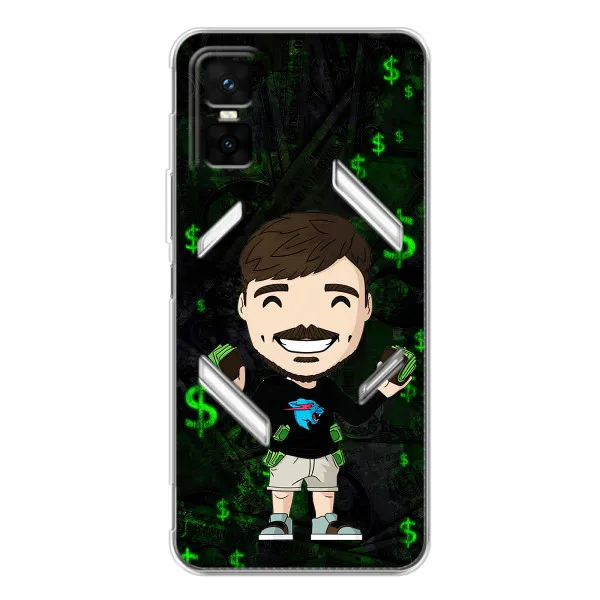 Чехол с принтом «Блогер Beast» для Infinix GT 30 Pro