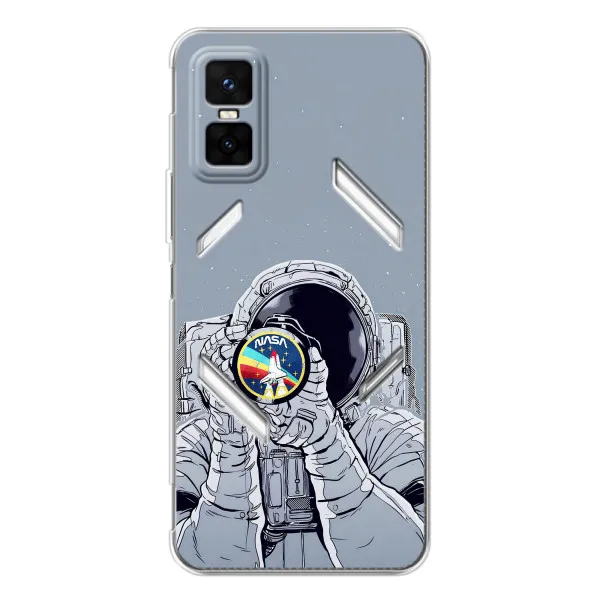 Чехол с принтом «Космонавт фото» для Infinix GT 30 Pro