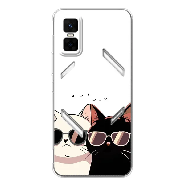 Чехол с принтом «Коты в очках» для Infinix GT 30 Pro