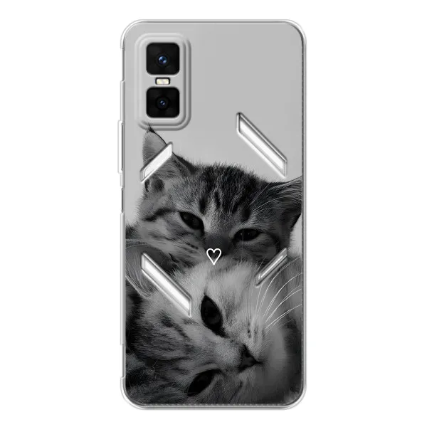Чехол с принтом «Пара котов» для Infinix GT 30 Pro