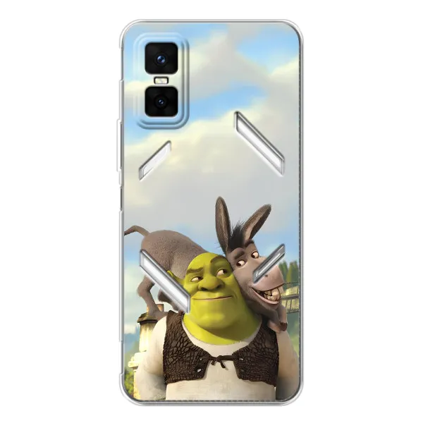 Чехол с принтом «Шрек и Осел» для Infinix GT 30 Pro Чехол с принтом «Шрек и Осел» для Infinix GT 30 Pro