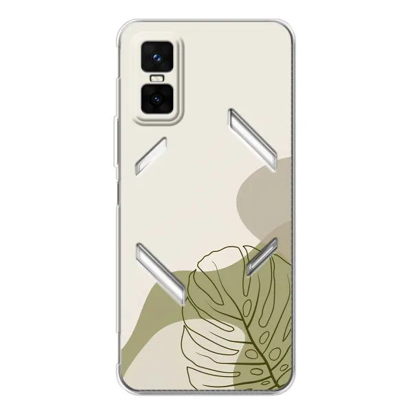 Чехол с принтом «Зеленая монстера дизайн» для Infinix GT 30 Pro