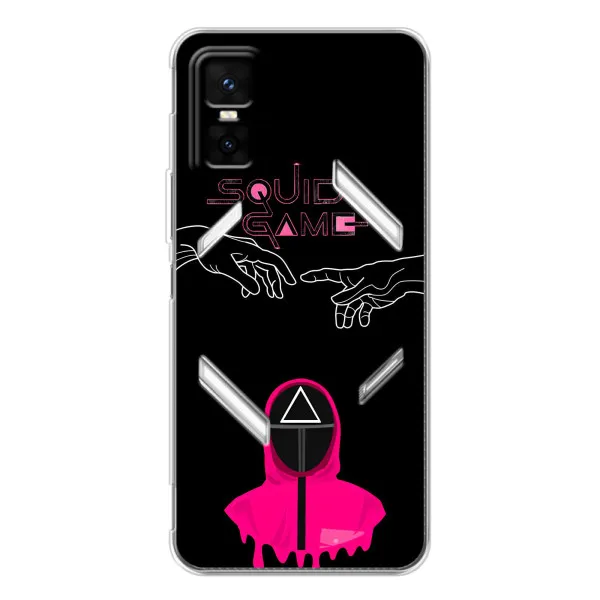 Чехол с принтом «Минимализм Игра кальмара» для Infinix GT 30 Pro Чехол с принтом «Минимализм Игра кальмара» для Infinix GT 30 Pro