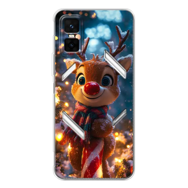 Чехол с принтом «Олень с шарфом» для Infinix GT 30 Pro Чехол с принтом «Олень с шарфом» для Infinix GT 30 Pro