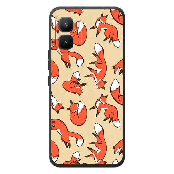 Чехол с принтом «Лисички» для Infinix GT 50 Pro