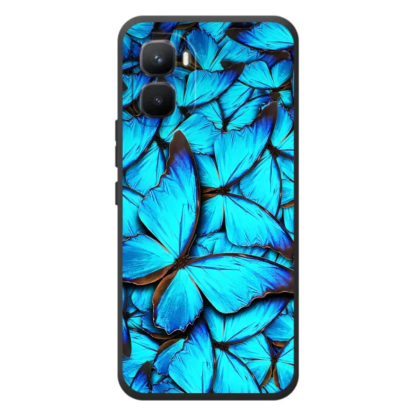 Чохол з принтом «Сині метелики» для Infinix GT 50 Pro Чохол з принтом «Сині метелики» для Infinix GT 50 Pro