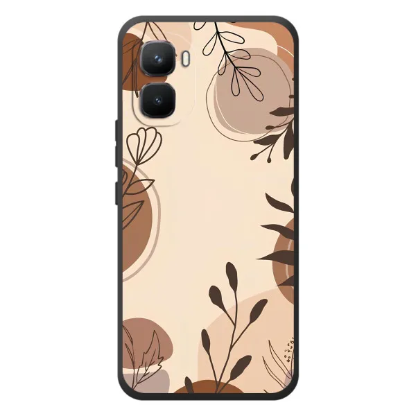 Чехол с принтом «Коричневые цветы» для Infinix GT 50 Pro Чехол с принтом «Коричневые цветы» для Infinix GT 50 Pro