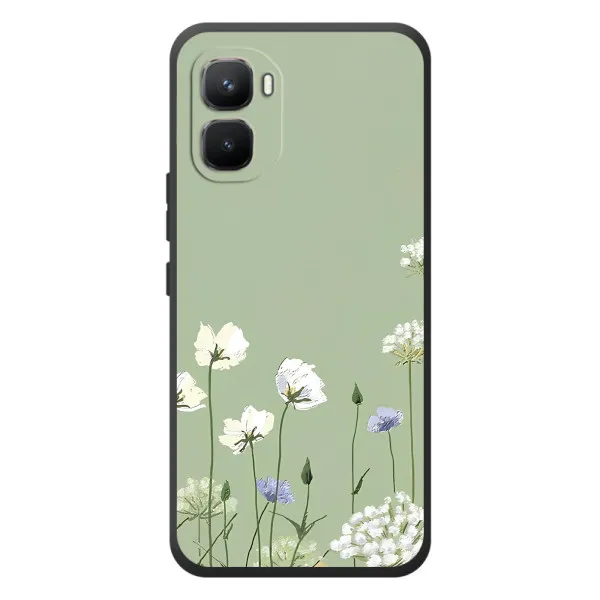 Чехол с принтом «Цветы на зеленом» для Infinix GT 50 Pro Чехол с принтом «Цветы на зеленом» для Infinix GT 50 Pro