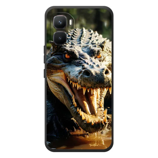 Чехол с принтом «Опасный крокодил» для Infinix GT 50 Pro