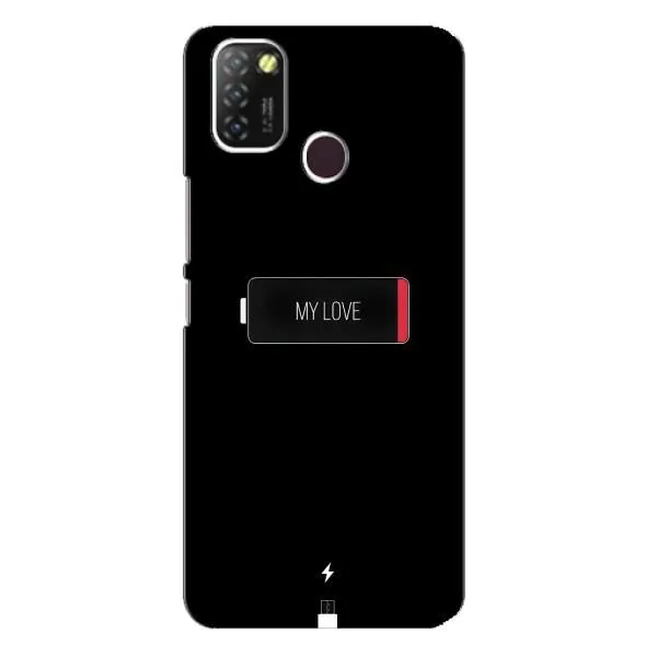 Чехол с принтом «Love battery» для Infinix Hot 10 Lite