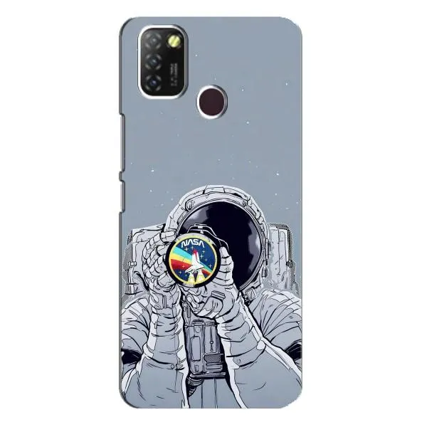 Чехол с принтом «Космонавт фото» для Infinix Hot 10 Lite