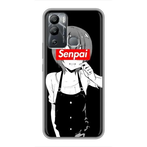Чохол з принтом «Senpai» для Infinix Hot 12 Play