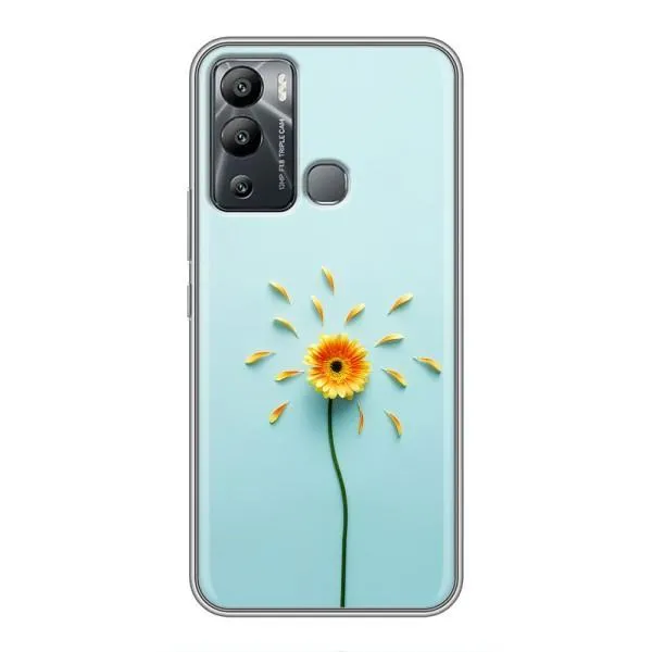 Чехол с принтом «Желтый цветок» для Infinix Hot 12 Play