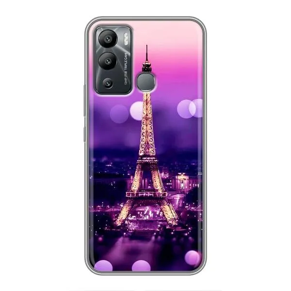 Чехол с принтом «Париж Башня» для Infinix Hot 12 Play