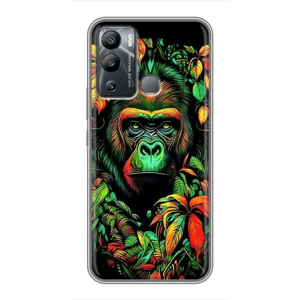Чехол с принтом «Обезьяна в тропиках» для Infinix Hot 12 Play Чехол с принтом «Обезьяна в тропиках» для Infinix Hot 12 Play