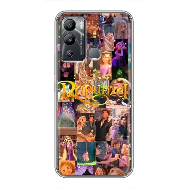 Чохол з принтом «Колаж Рапунцель» для Infinix Hot 12 Play Чохол з принтом «Колаж Рапунцель» для Infinix Hot 12 Play
