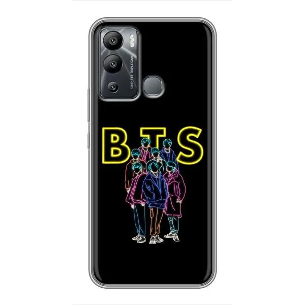 Чехол с принтом «BTS стайл» для Infinix Hot 12i