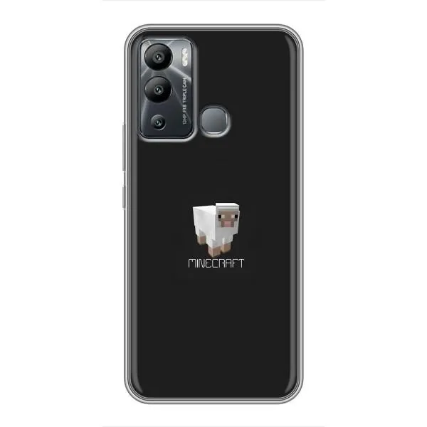 Чехол с принтом «Овечка Майнкрафт» для Infinix Hot 12i