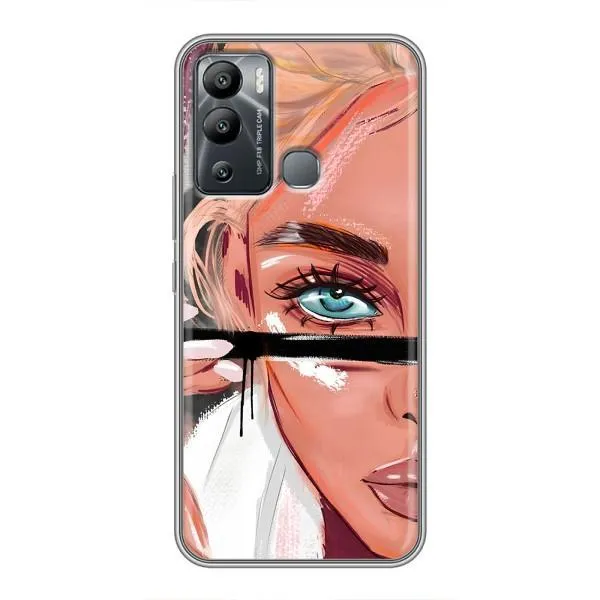 Чехол с принтом «Макияж» для Infinix Hot 12i