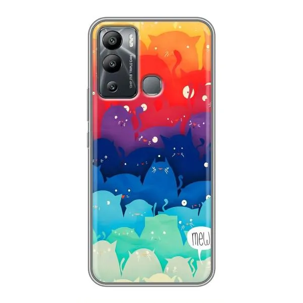 Чехол с принтом «Mew» для Infinix Hot 12i