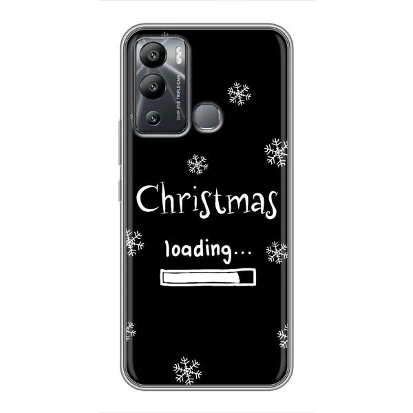 Чехол с принтом «Christmas loading» для Infinix Hot 12i