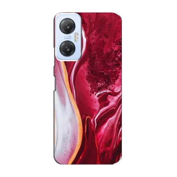 Чехол с принтом «Мрамор красный» для Infinix Hot 20 (5G)
