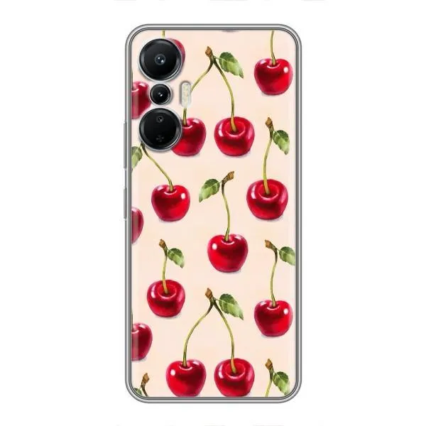 Чехол с принтом «Вишня» для Infinix Hot 20 (4G)