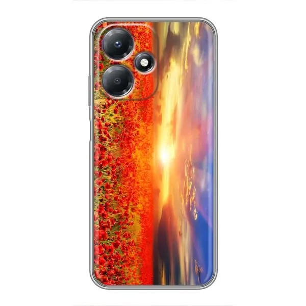 Чехол с принтом «Поле тюльпанов» для Infinix Hot 30 Play