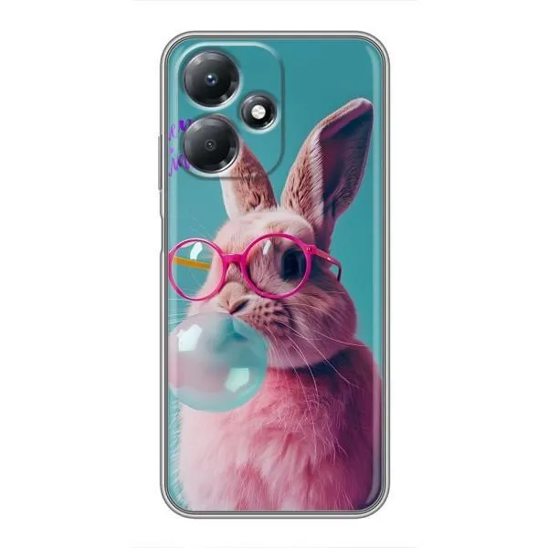 Чехол с принтом «Кролик в очках» для Infinix Hot 30 Play