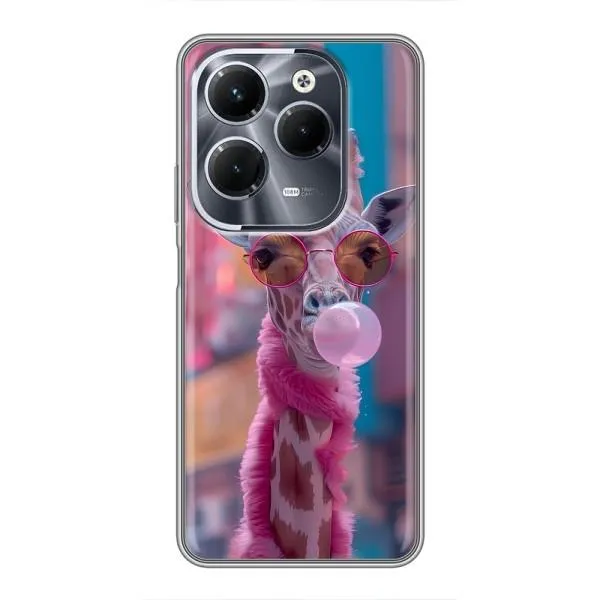 Чехол с принтом «Стильный жирав» для Infinix Hot 40 Play
