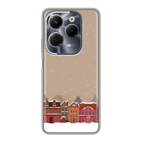 Чехол с принтом «Зимний город» для Infinix Hot 40 Play